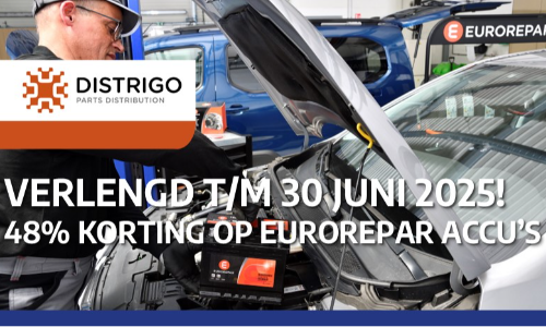 26 mei t/m 30 juni EXTRA korting op EUROREPAR accu's en gratis cadeau | VERLENGD!