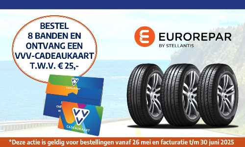 Bestel EUROREPAR Reliance zomer- en/of AllSeason banden en ontvang een VVV-cadeaubon!