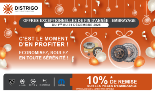 OFFRES PROMOTIONNELLES : EMBRAYAGES